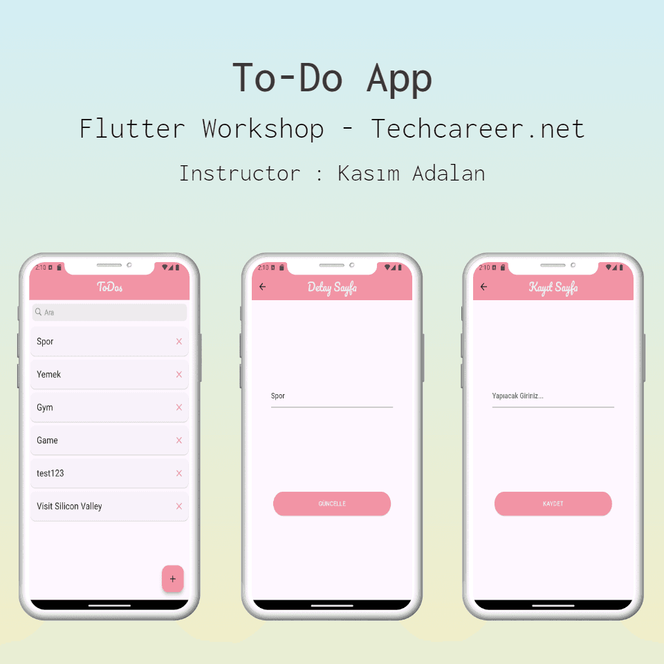 Flutter Workshop – Yapılacaklar (ToDo) Uygulaması