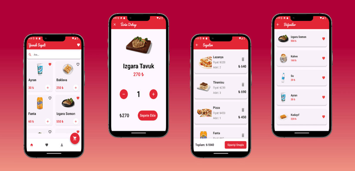 Food Cart Mobil Uygulaması
