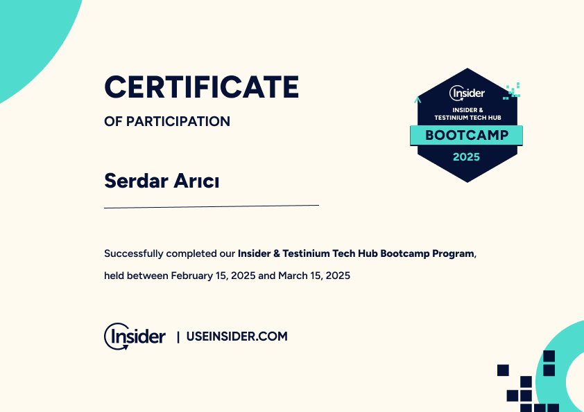 Insider CodeCraft Bootcamp – Frontend Proje Koleksiyonu